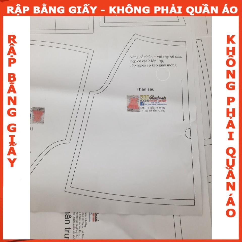 Rập jum cánh tiên cho bé - Rập giấy mã R405 (BẢN VẼ)