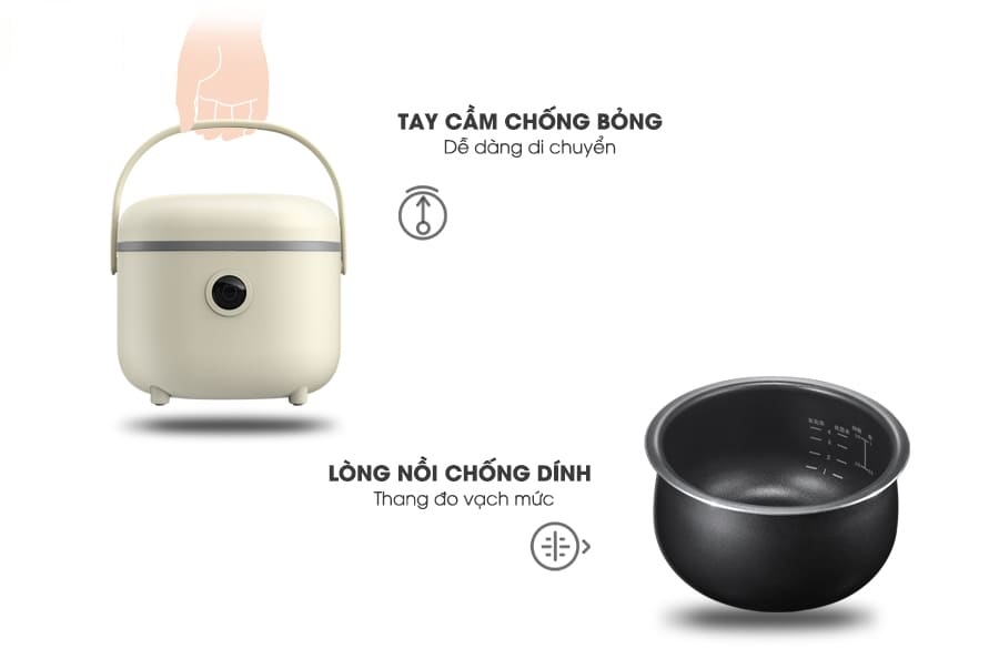 Nồi cơm điện thông minh Bear SUBE015 DFB-B20A1- Hàng chính hãng