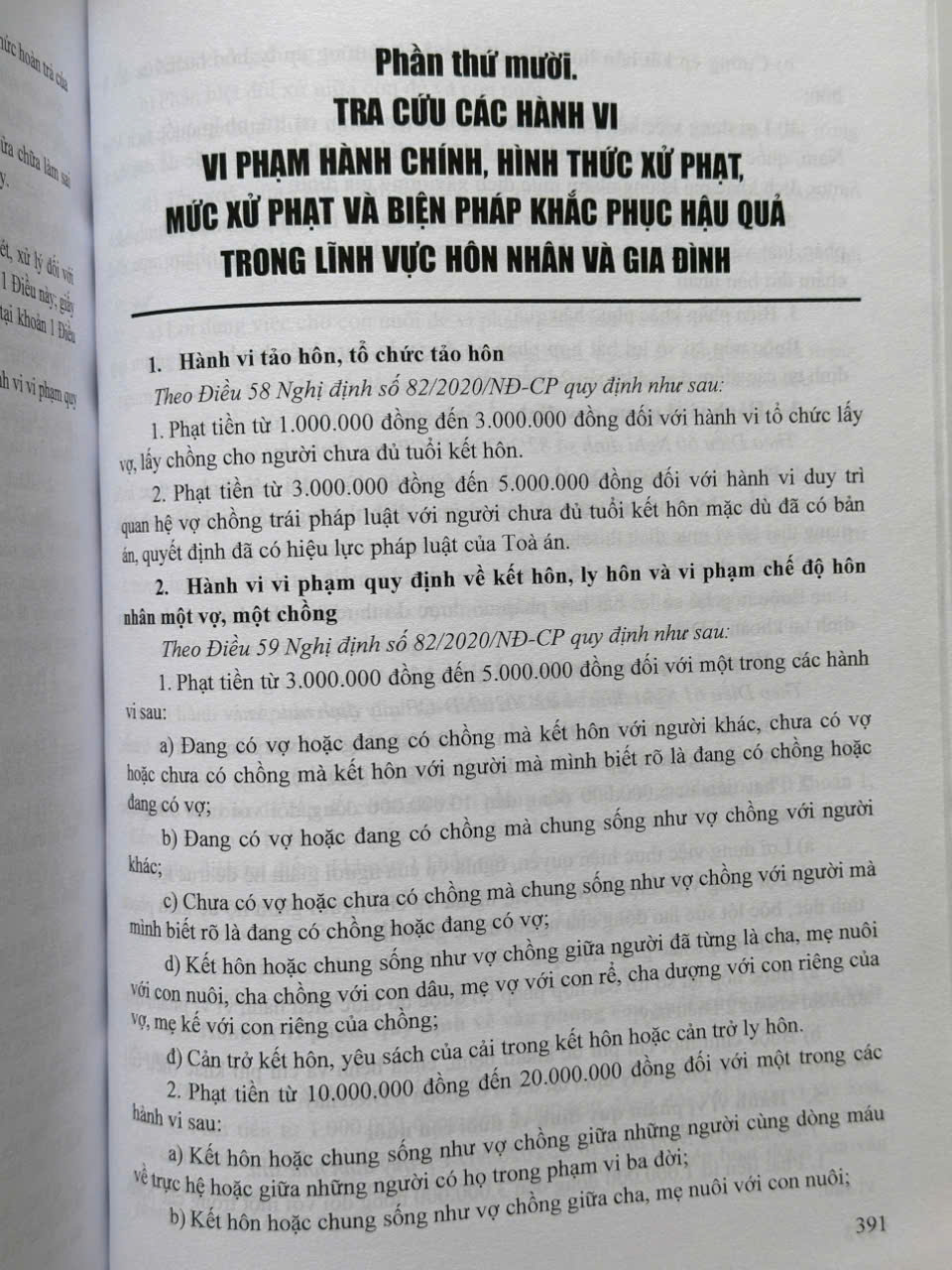 Sách Luật Xử Lý Vi Phạm Hành Chính sửa đổi 2020 – Những Hành Vi Vi Phạm và Mức Xử Phạt Vi Phạm Hành Chính Trong Các Lĩnh Vực (V1848T)