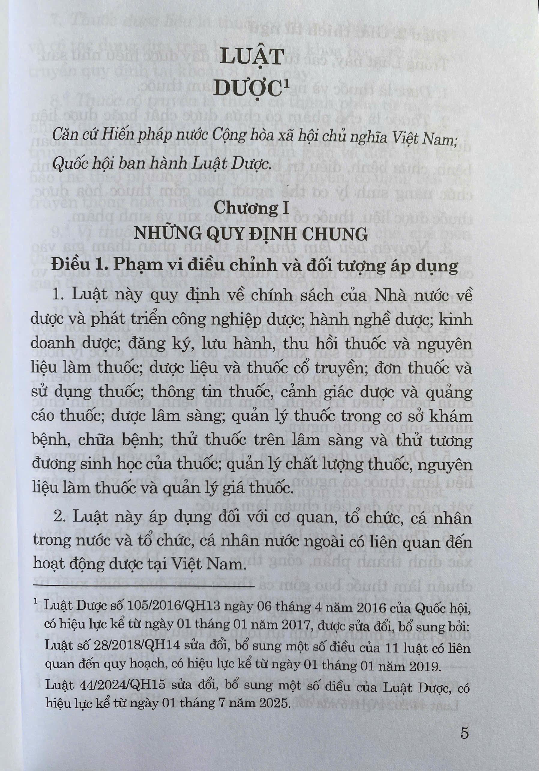 Luật Dược ( Sửa đổi, bổ sung năm 2024 )