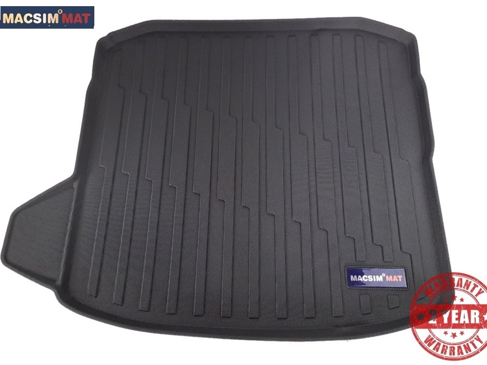Thảm lót cốp xe ô tô Audi A3 2020 nhãn hiệu Macsim chất liệu TPV cao cấp màu đen