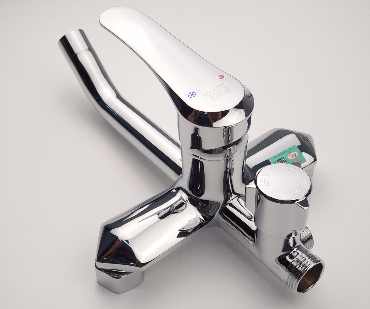 Cây sen nóng lạnh Đồng mạ Chrome Eurolife EL-S922 (Trắng bạc).