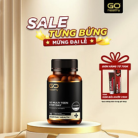 GO MULTI TEEN EVERYDAY 60 VIÊN- Viên uống cho tuổi teen nhập khẩu chính hãng GO Healthy New Zealand