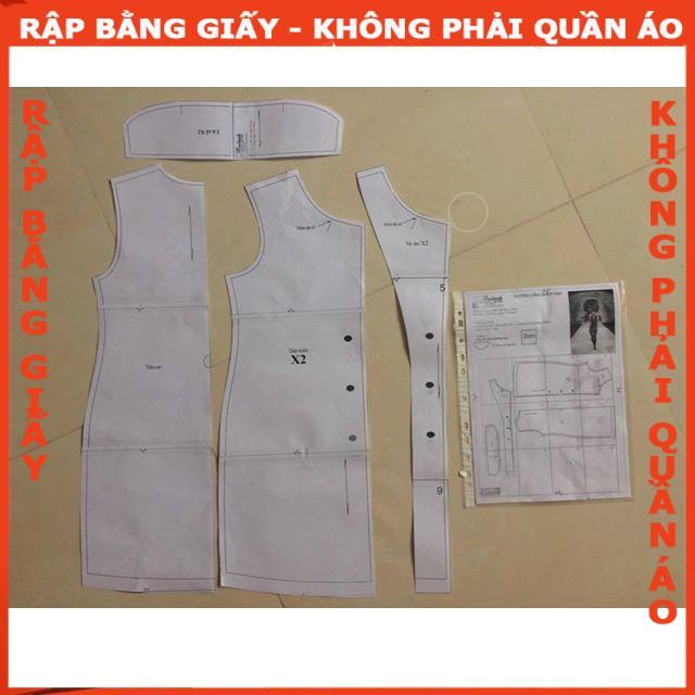 Rập giấy A0 mã 213 (BẢN VẼ) - rập áo + quần váy