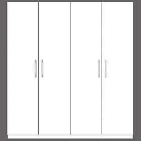 [Miễn phí vận chuyển & lắp đặt tại TP.HCM] Tủ quần áo gỗ cao cấp phong cách Bắc Âu thiết kế 4 cánh cửa mở thông minh tích hợp nhiều hộc kệ Ohaha - TQA038 - Màu C/Màu Trắng
