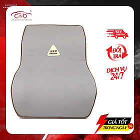 Tựa Lưng Ô Tô Cao Su Non Vải Nỉ CHELAIYA MS004 Màu Xám