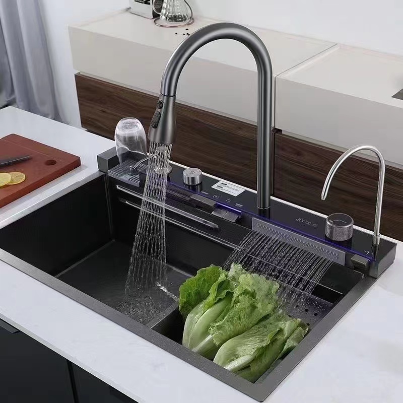 CHẬU RỬA BÁT EUROVINTO CAO CẤP INOX 2 HỐ VUÔNG MÃ 7545-AWFB