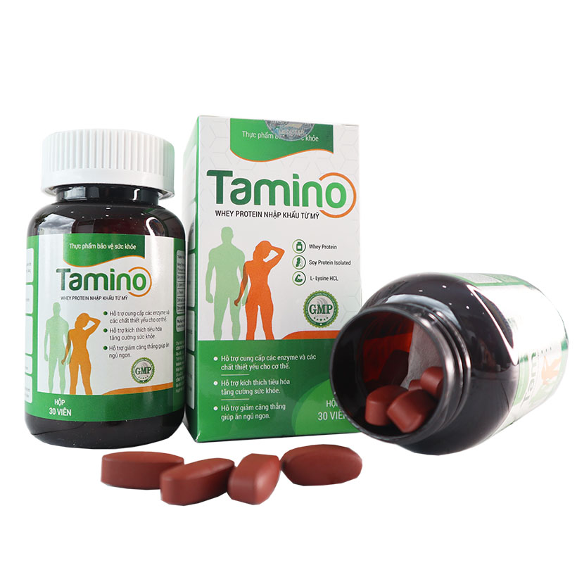 Viên Uống Tăng Cân TAMINO - Bổ Sung Hợp Chất Whey Protein từ Mỹ