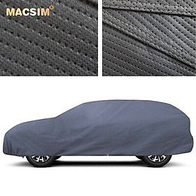 Bạt phủ ô tô chất liệu vải không dệt cao cấp thương hiệu MACSIM dành cho TOYOTA FORTUNER màu ghi - bạt phủ trong nhà và ngoài trời