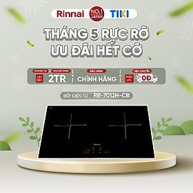 Bếp từ Rinnai RB-7012H-CB mặt kính Schott 2900W - Hàng chính hãng.