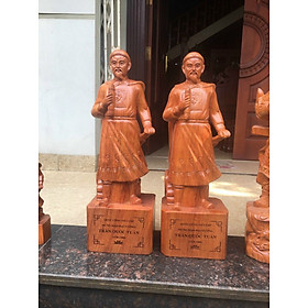 Tượng trần quốc tuấn ( Trần hưng đạo vương ) nhà quân sự lỗi lạc kt cao 70×22×17cm