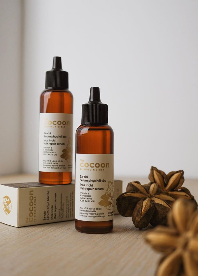 Combo Nước dưỡng tóc Sa-chi Cocoon 140ml + Serum Sa-chi phục hồi tóc Cocoon 70ml