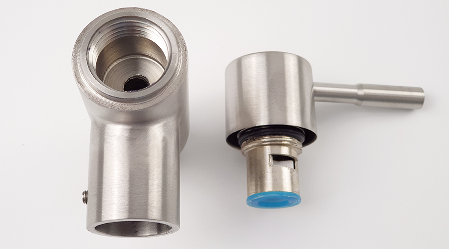 Vòi rửa chén lạnh âm tường Inox SUS 304 Eurolife EL-RC08 (Trắng vàng)