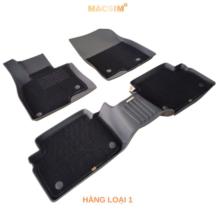 Thảm lót sàn ô tô 2 lớp cao cấp dành cho xe Mazda 3 2020+ (sd3) nhãn hiệu Macsim chất liệu TPE màu đen
