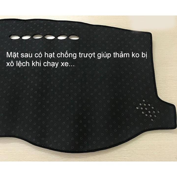 Thảm Taplo Dành Cho Xe Toyota Vios 2019 2020 2021 Mẫu Nhung Lông Cừu, Mặt Dưới Có Chống Trượt