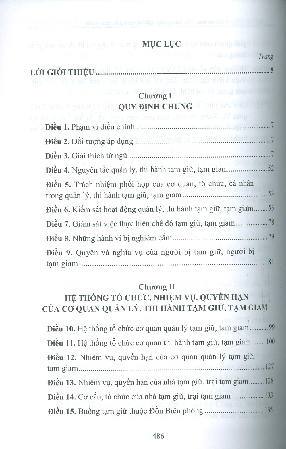 Chỉ Dẫn Tra Cứu, Áp Dụng Luật Thi Hành Tạm Giữ, Tạm Giam Hiện Hành Góp Phần Thực Hiện Nguyên Tắc Hiến Định "Công Nhận, Tôn Trọng, Bảo Vệ Và Bảo Đảm Quyền Con Người" (Sách tham khảo) -