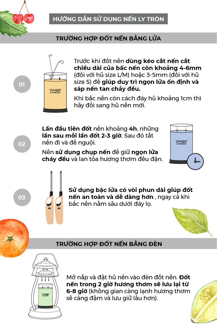 Nến ly tròn sáp đậu nành Yankee Candle size L (567g) - Balsam & Cedar