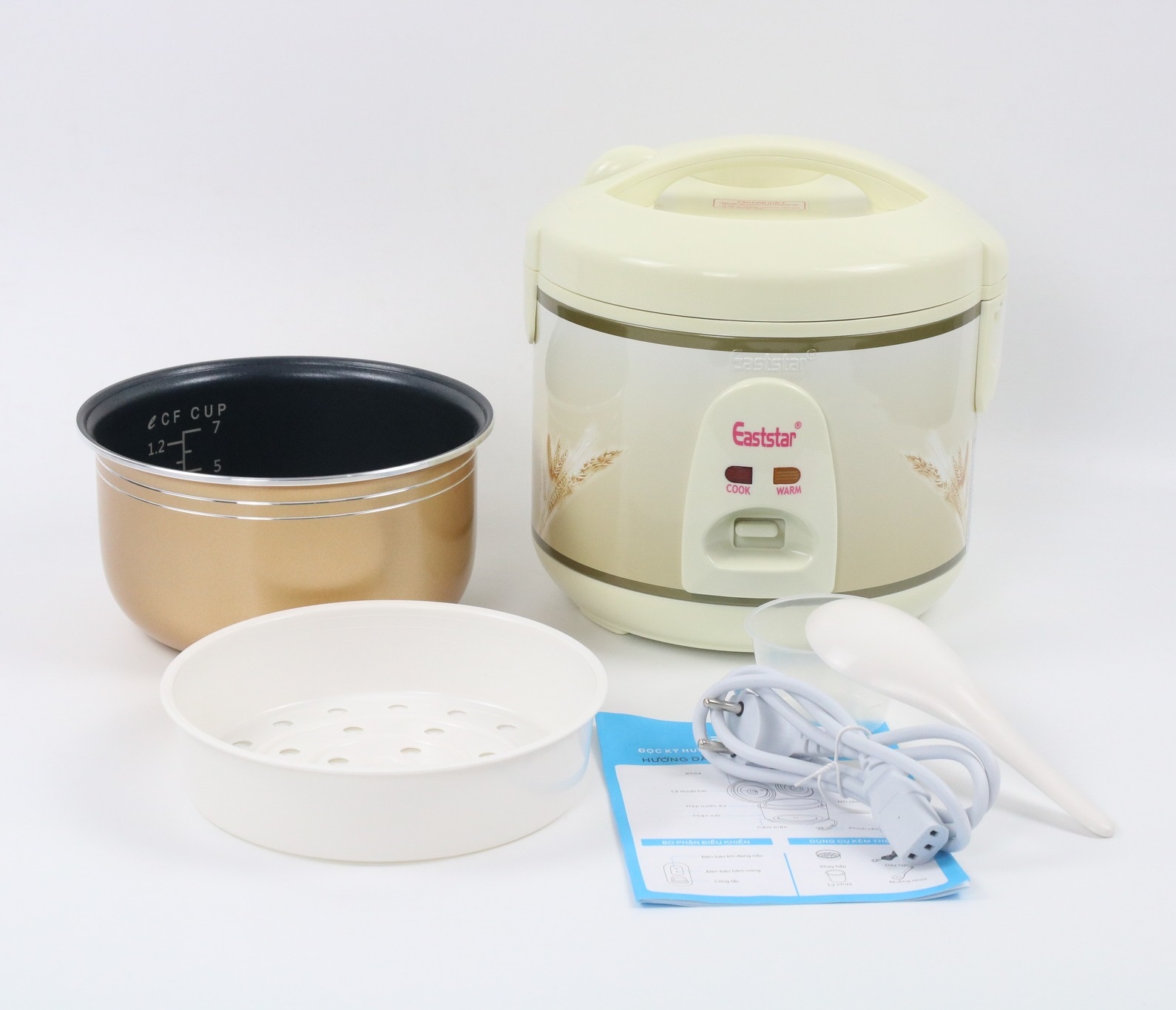 Nồi Cơm Điện Eaststar 1Lít 408A - Màu Ngẫu Nhiên - Hàng Chính Hãng
