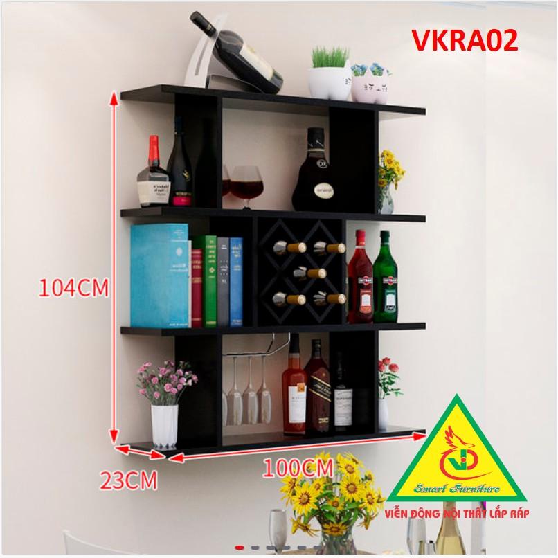 Kệ trang trí treo tường VKRA02 - Nội thất lắp ráp