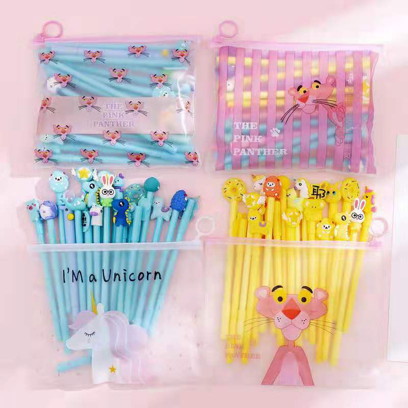 Túi 20 cây bút bi hình thú cho bé , kèm túi zip ,nhiều màu sắc ,ngộ nghĩnh ,xinh xắn ,đáng yêu cho bé tha hồ lựa chọn
