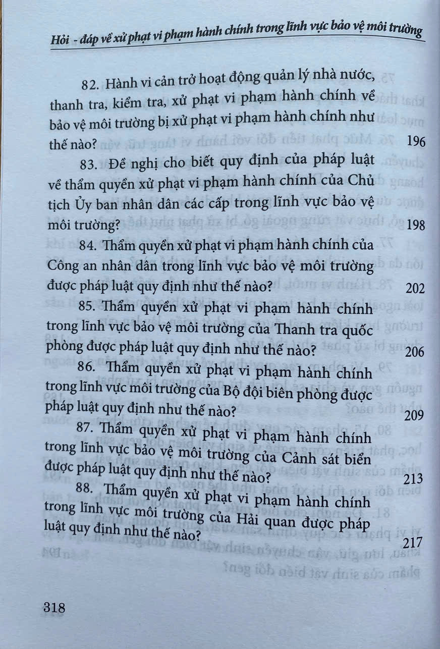 Hỏi - Đáp Về Xử Phạt Vi Phạm Hành Chính Trong Lĩnh Vực Bảo Vệ Môi Trường