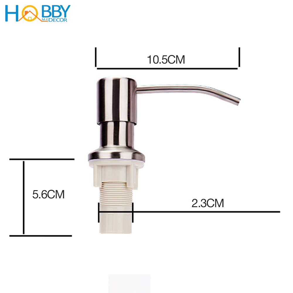 Vòi bơm hút nước rửa chén inox 304 bóng cao cấp Hobby Home Decor NRC5