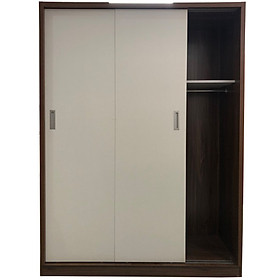 Tủ Áo Cửa Lùa 1m6 Gỗ MDF Melamine Cánh Trắng