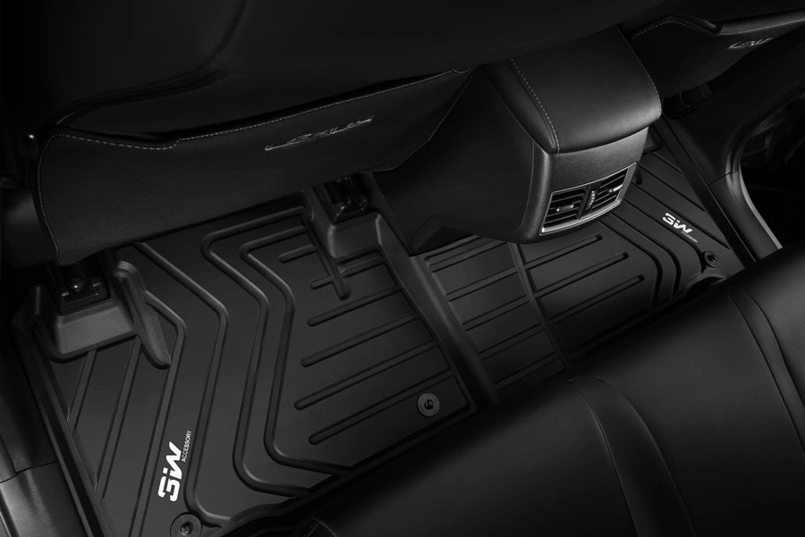 Thảm lót sàn xe ô tô LEXUS NEW ES 2018- Nhãn hiệu Macsim 3W chất liệu nhựa TPE đúc khuôn cao cấp - màu đen