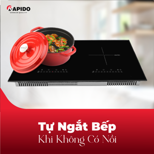 Bếp từ đôi Rapido RI4000BD công suất 4000W chính hãng Rapido, bảo hành 24 tháng - Hàng chính hãng