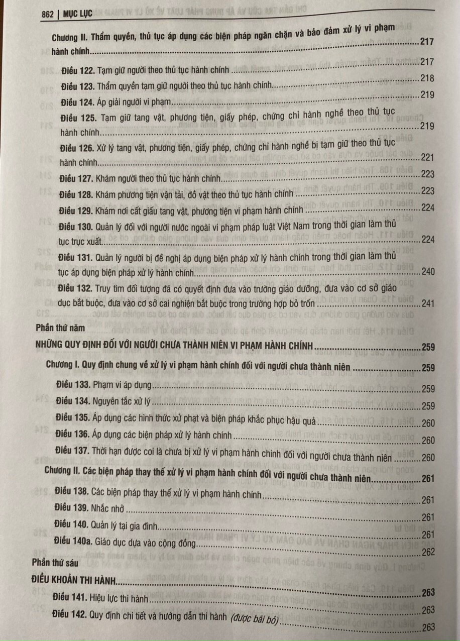 Chỉ dẫn tra cứu và áp dụng pháp luật về xử lý vi phạm hành chính (được sửa đổi, bổ sung năm 2020) - Quyển 1