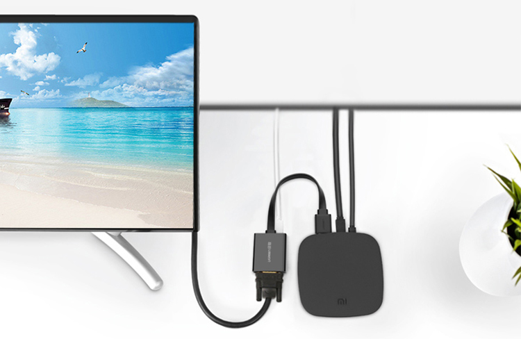 Cáp Chuyển Đổi HDMI Sang VGA + Audio Cáp Dẹt Có Nguồn Phụ Ugreen 40248 - Hàng Chính Hãng