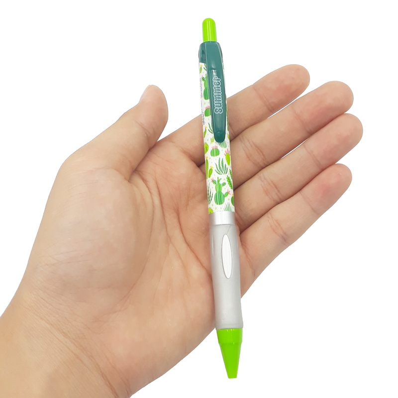Bộ 2 Bút Bi 0.5mm M&G ABP87677 (50/1500) - Mực Xanh - Xanh Lá