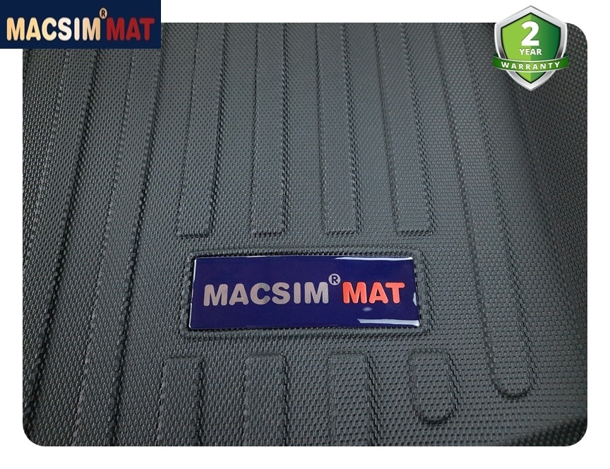 Thảm lót cốp xe ô tô Cadillac CT6 2016-đến nay nhãn hiệu Macsim chất liệu TPV cao cấp màu đen (D0201)