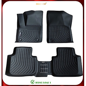 Thảm lót sàn xe ô tô Volkswagen Teramont X (sd) Nhãn hiệu Macsim chất liệu nhựa TPE cao cấp màu đen