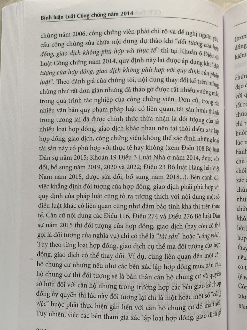 Bình Luận Luật Công Chứng Năm 2014