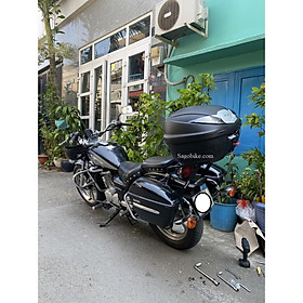 Thùng Givi B360NT và baga givi lắp cho GZ 150A, thùng xe GZ150A