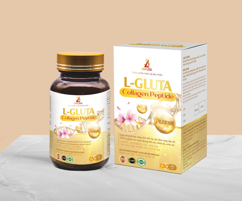 Trắng da COLLAGEN - L- Guta viên uống nâng tone da, chống nắng nội sinh