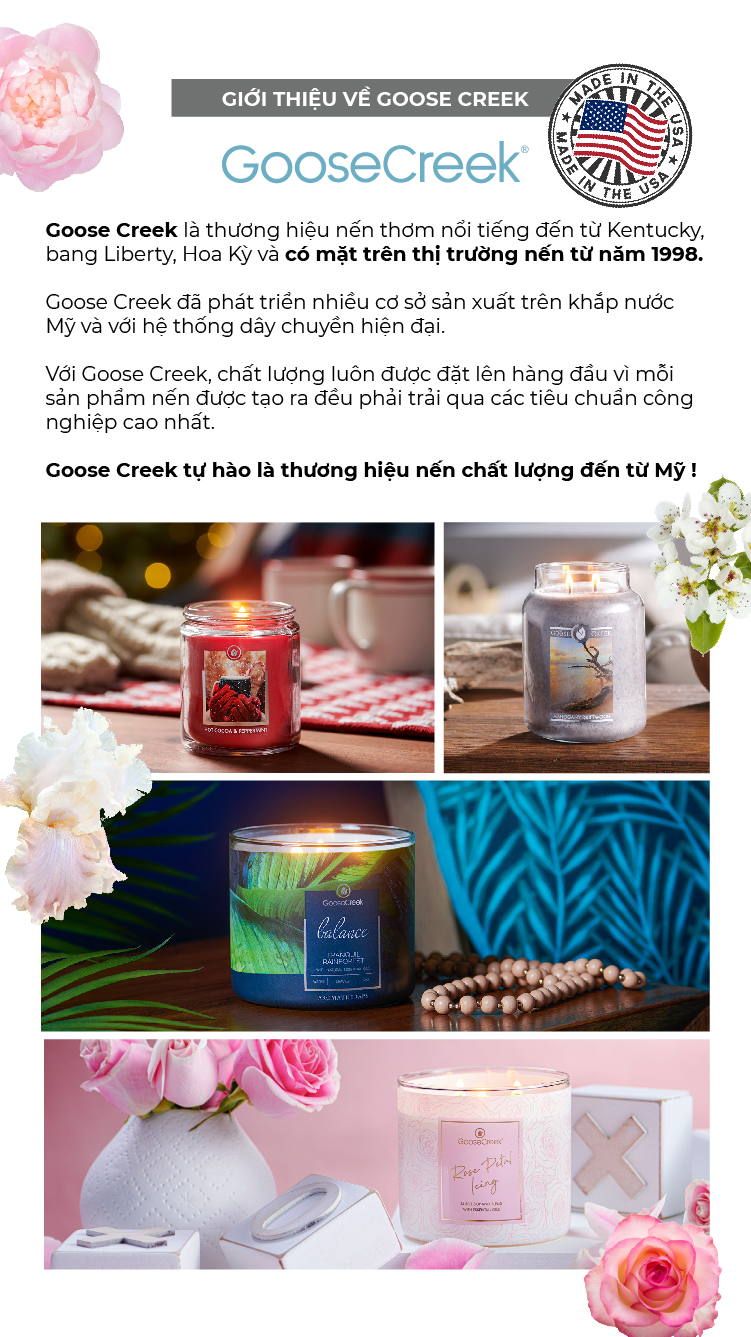 Nến ly Goose Creek (200g) - Lemon & Olive Leaf