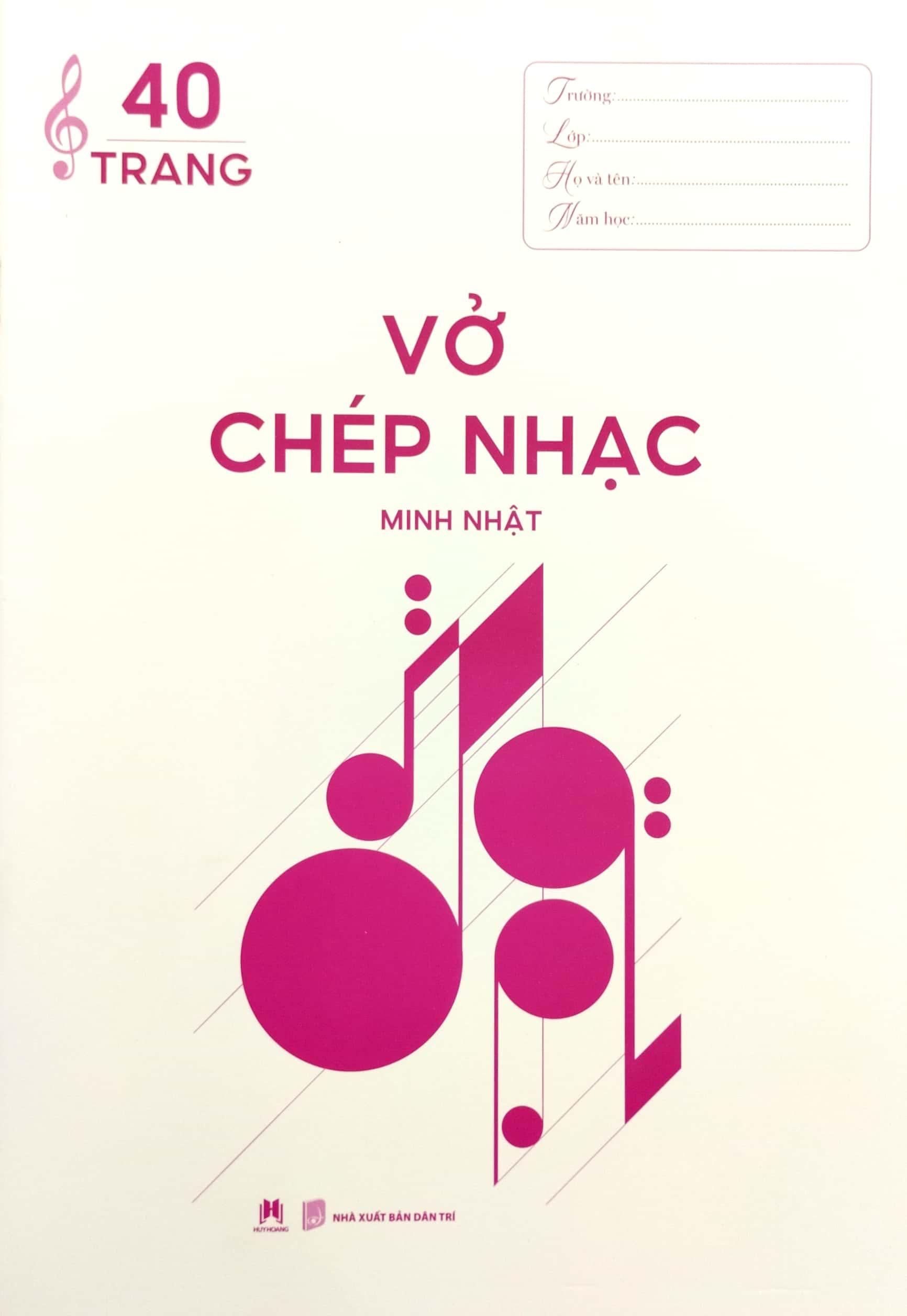 Vở Chép Nhạc 40 Trang