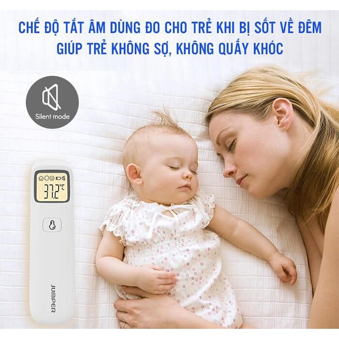Nhiệt Kế Điện Tử Hồng Ngoại Đo Trán, Đo cơ Thể Không Tiếp Xúc Jumper JPD-FR203