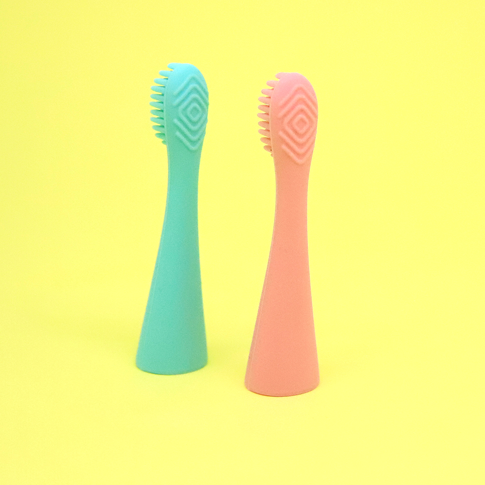 Đầu bàn chải silicon thay thế cho bé Marcus & Marcus - Hồng