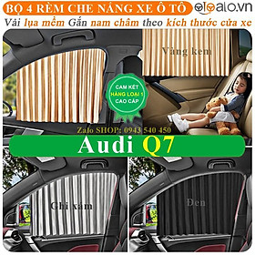 Rèm vải che chắn nắng xe ô tô Audi Q7 Cao Cấp gắn nam châm keo 3M