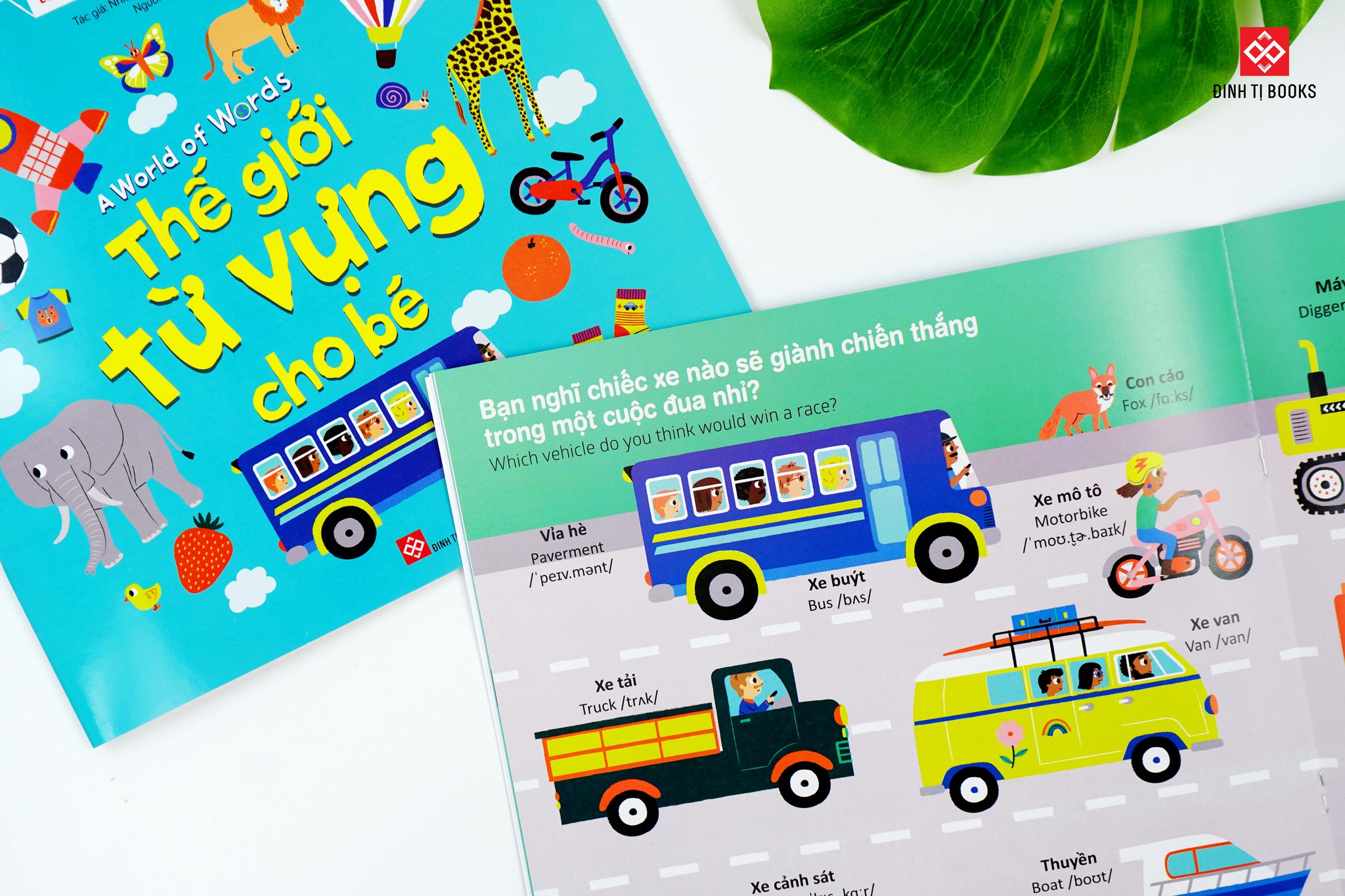 Sách-A world of words - Thế giới từ vựng cho bé nội dung phong phú bao trùm nhiều chủ đề hấp dẫn - Đinh Tị Books