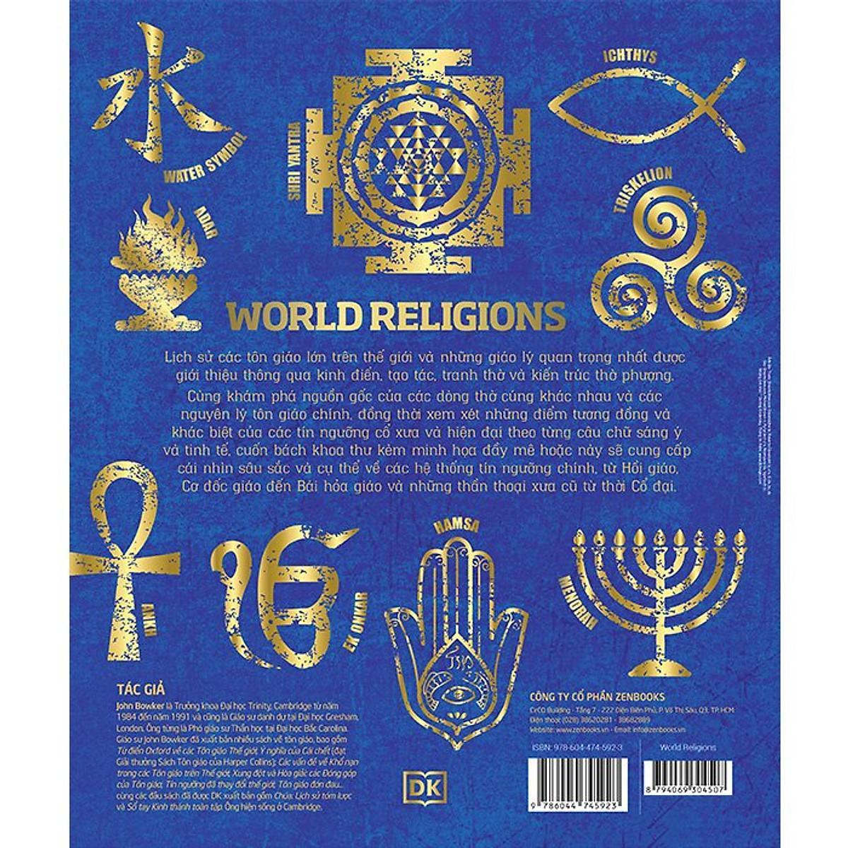 Sách - World Religions - Tôn Giáo Thế Giới - Bìa Cứng - John Bowker - Zenbooks
