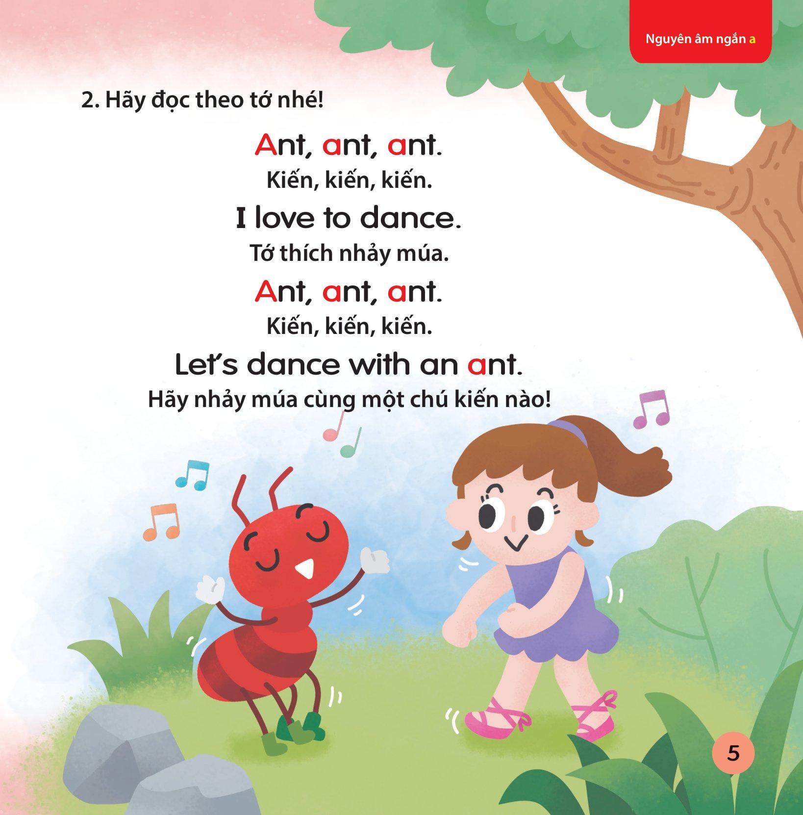Cùng Con Học Ngữ Âm Tiếng Anh Qua 3 Cấp Độ - Nguyên Âm Ngắn
