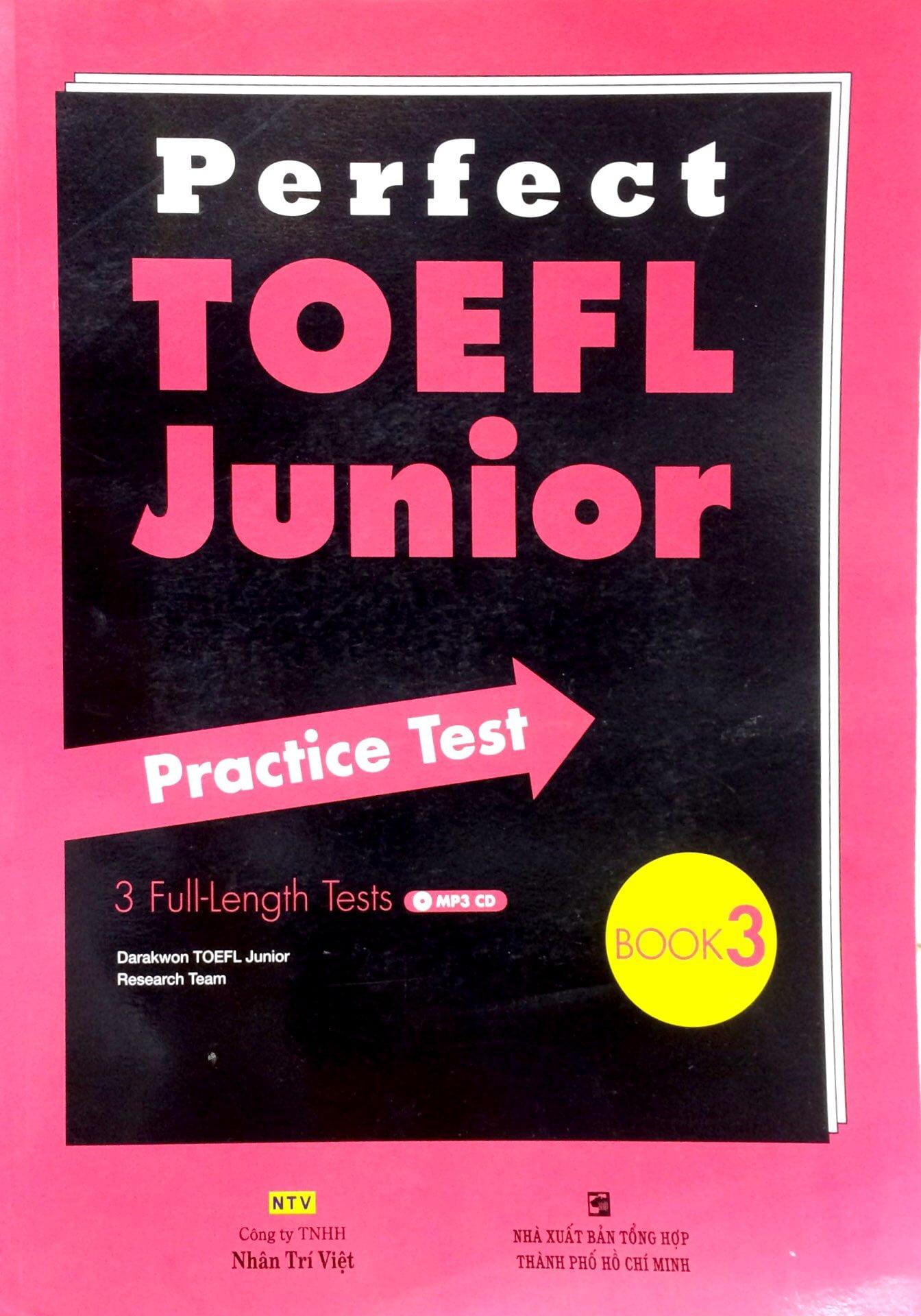 Perfect Toefl Junior Book 3(Kèm CD)