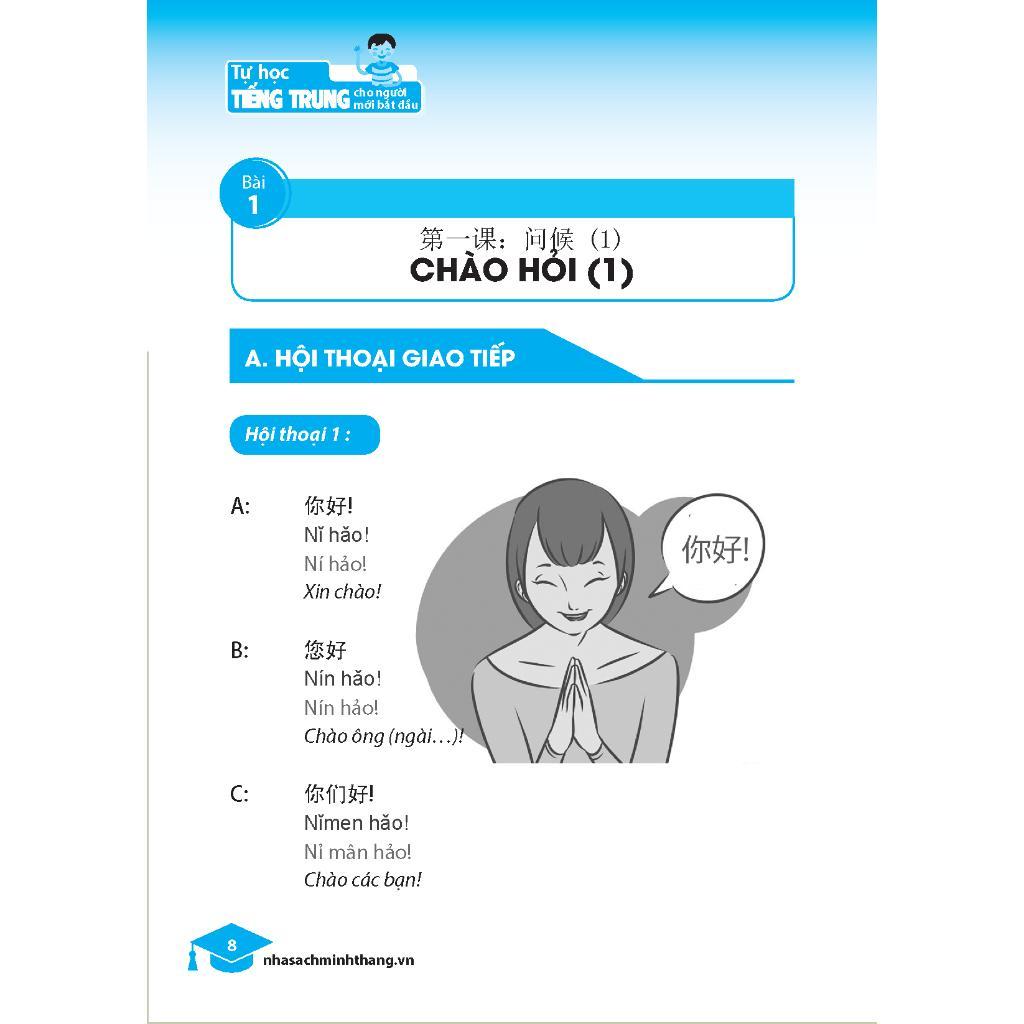 Sách - Tự Học Tiếng Trung Dành Cho Người Mới Bắt Đầu - Minh Thắng