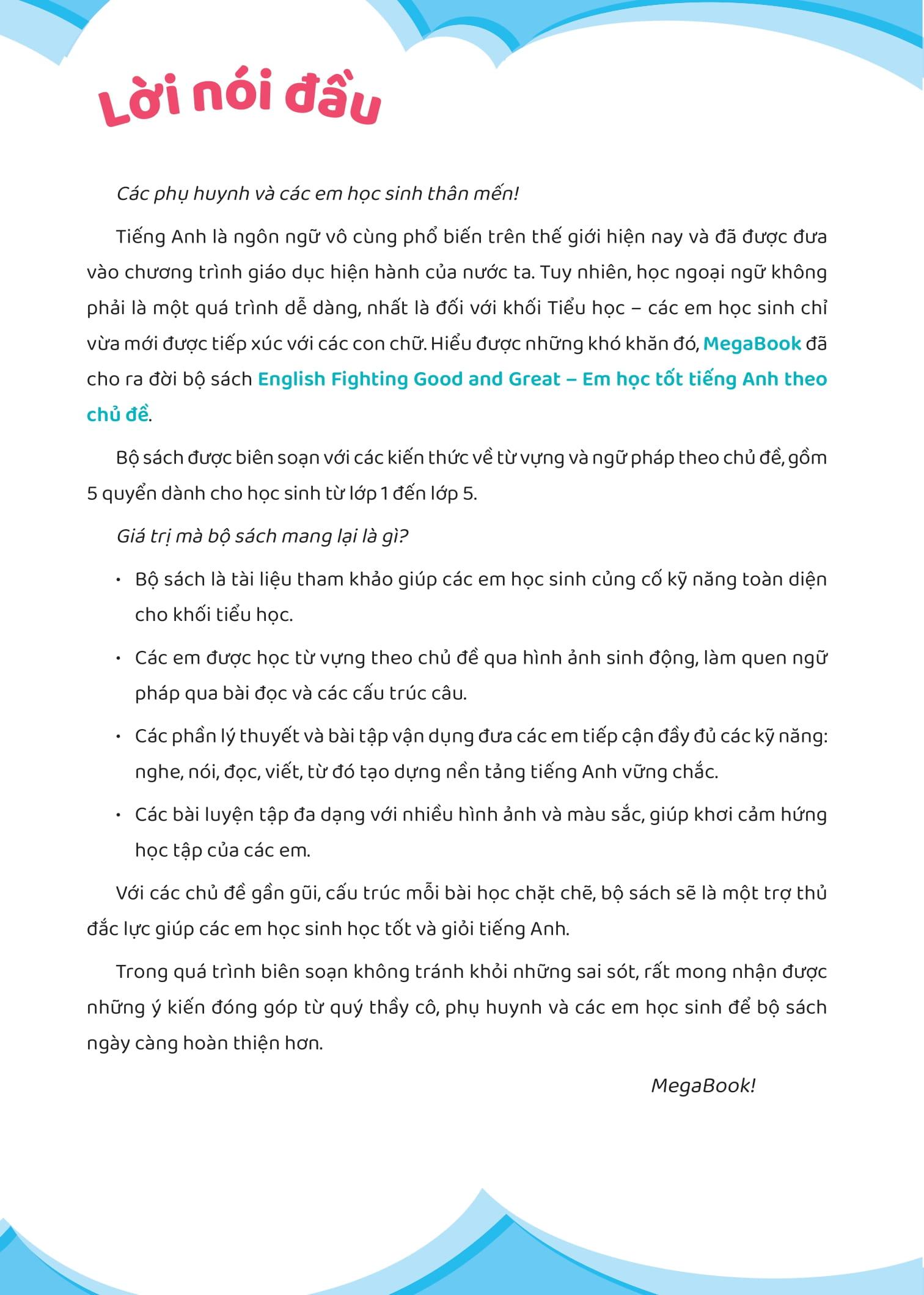 English Fighting Good And Great - Em Học Tốt Tiếng Anh Theo Chủ Đề 2