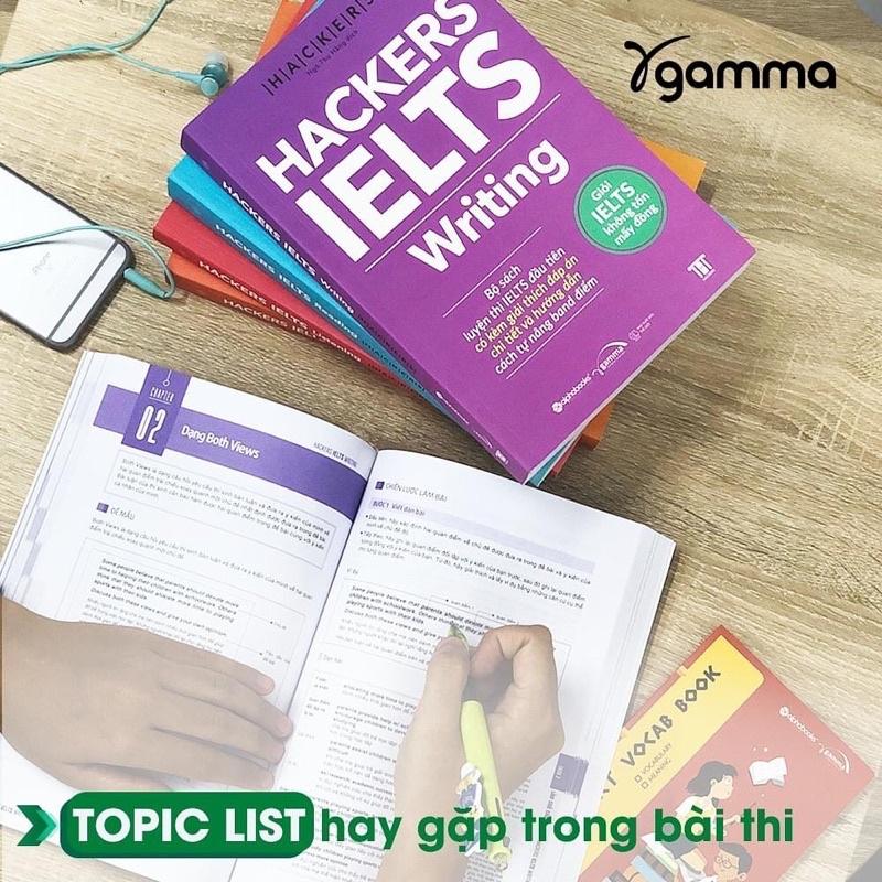 Combo Hackers IELTS (Tùy chọn/Combo 4 Cuốn: Listening + Reading + Speaking + Writing) - Bản Quyền