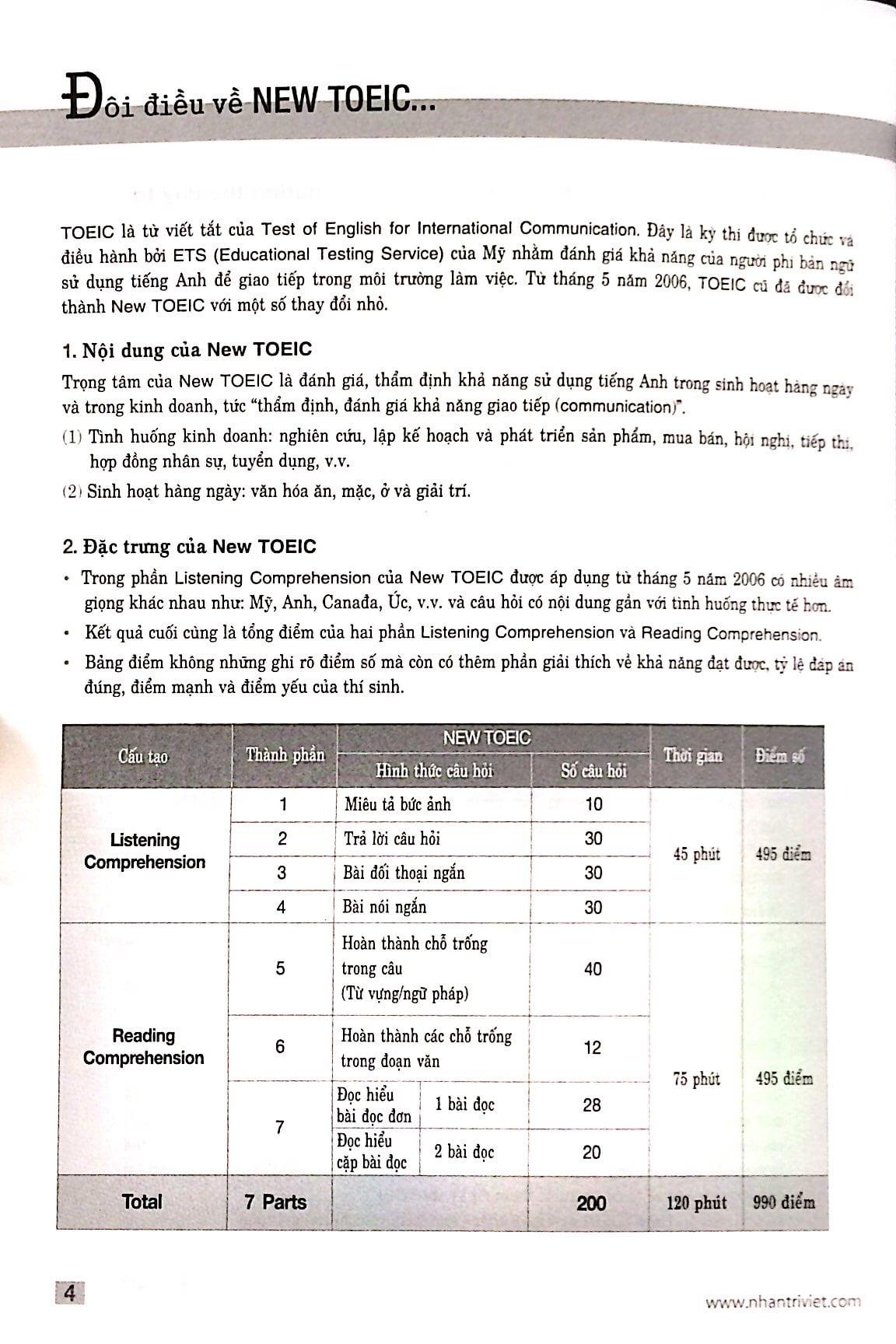 New TOEIC 4n4 - 620 Level (Kèm CD)